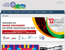 Tablet Screenshot of fbah.org.br